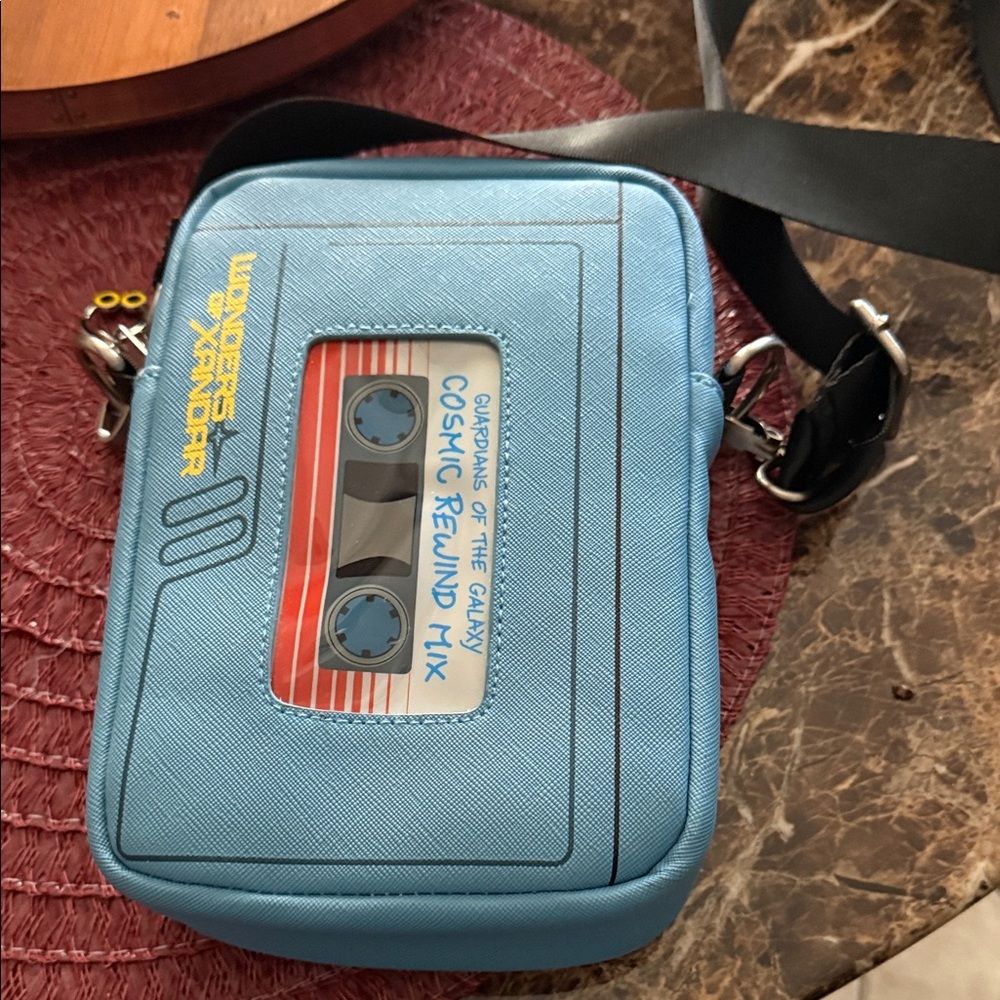 Disney Blue Cassette Player Bag